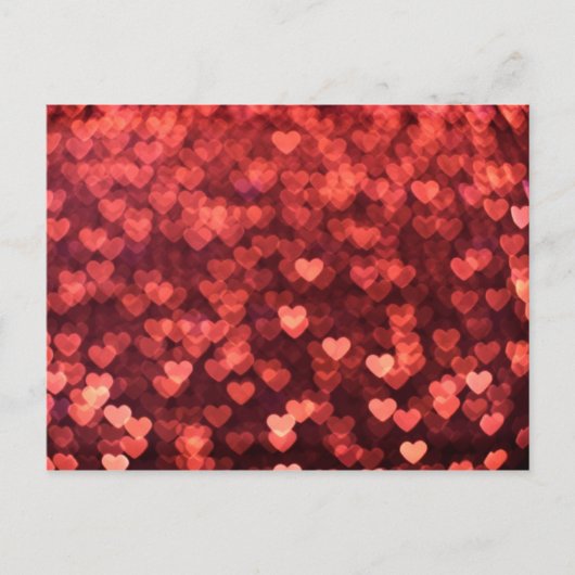 Herzen Liebe Postkarte (Vorderseite)