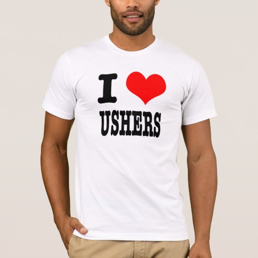 HERZEN (LIEBE) USHERS T-Shirt (Vorderseite)