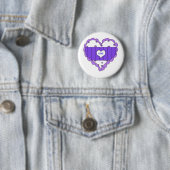 Herzen lieben lila Kinderkram Button (Beispiel)
