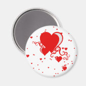 herzen magnet (Vorderseite/Rückseite)