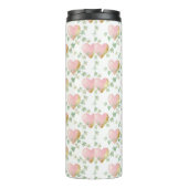 Herzen mit Efeu verflochten Thermosbecher (Rückseite)