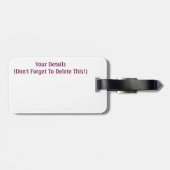 HERZEN MIT LIEBE GEPÄCKANHÄNGER (Rückseite horizontal)