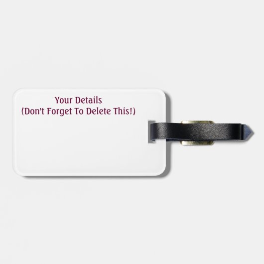 HERZEN MIT LIEBE GEPÄCKANHÄNGER (Rückseite horizontal)