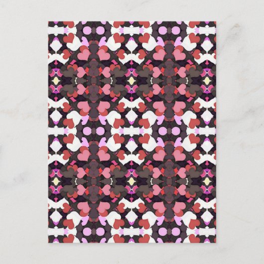 HERZEN MIT LIEBE POSTKARTE (Vorderseite)