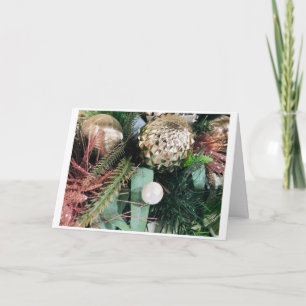 HERZEN MIT WÜNSCHEN FÜR SCHÖNE CHRISTMAS. KARTE