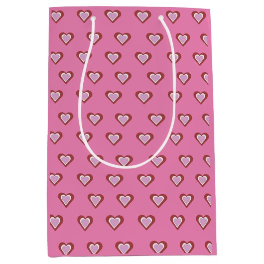 Herzen Mittlere Geschenktüte (Vorderseite)