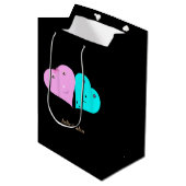 HERZEN MITTLERE GESCHENKTÜTE (Vorderseite Schrägansicht)