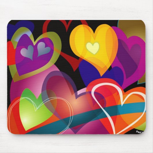 Herzen Mousepad (Vorne)