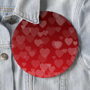 Herzen Muster 19 Button