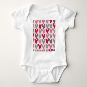 Herzen Muster 1 Baby Strampler