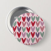 Herzen Muster 1 Button (Vorne & Hinten)