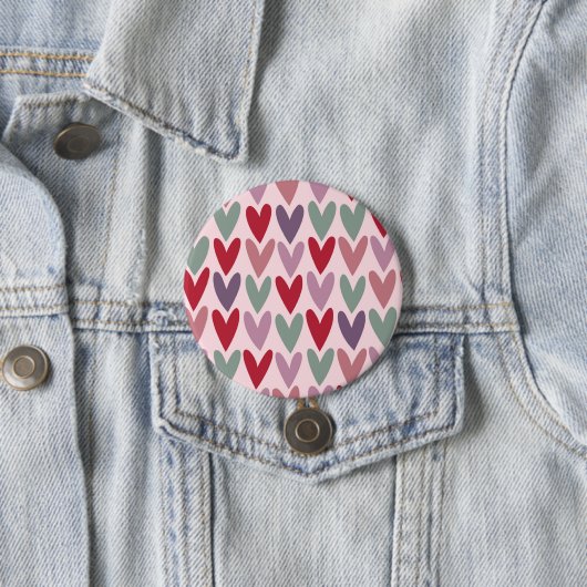 Herzen Muster 1 Button (Beispiel)