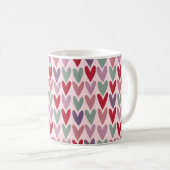 Herzen Muster 1 Kaffeetasse (VorderseiteRechts)
