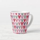 Herzen Muster 1 Milchtasse (Rechte Ecke)