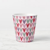 Herzen Muster 1 Milchtasse (Vorderseite)