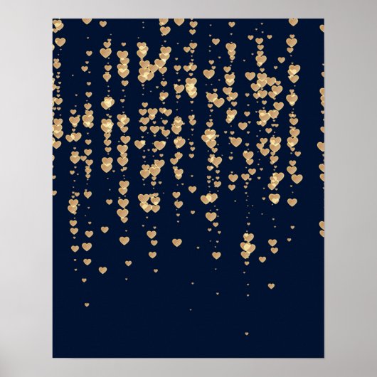Herzen Muster 23 Poster (Vorne)