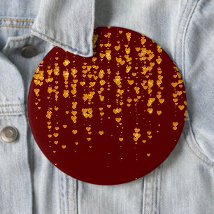 Herzen Muster 25 Button