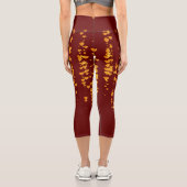 Herzen Muster 25 Capri Leggings (Rückseite)