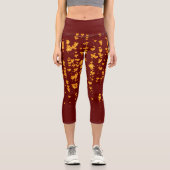 Herzen Muster 25 Capri Leggings (Vorderseite)