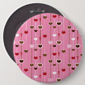 Herzen Muster 27 Button (Vorne & Hinten)