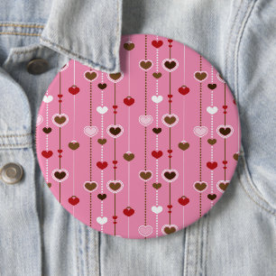 Herzen Muster 27 Button