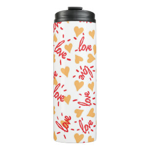 Herzen Muster 27 Thermosbecher