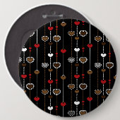 Herzen Muster 28 Button (Vorne & Hinten)