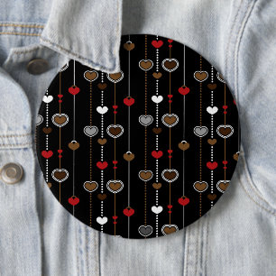 Herzen Muster 28 Button