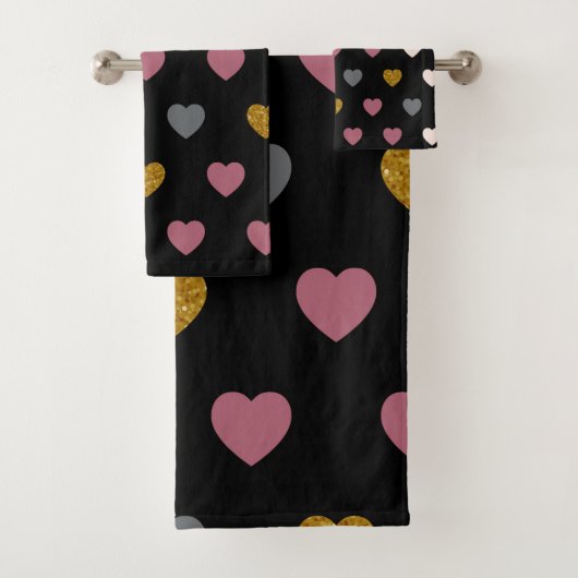 Herzen Muster 30 Badhandtuch Set (Insitu)