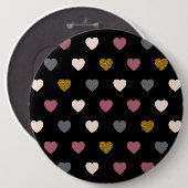 Herzen Muster 30 Button (Vorne & Hinten)