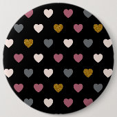 Herzen Muster 30 Button (Vorderseite)