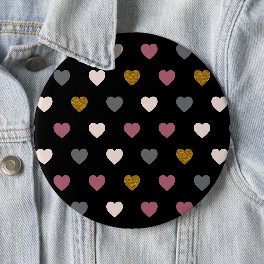Herzen Muster 30 Button (Beispiel)