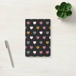 Herzen Muster 30 Post-it Klebezettel