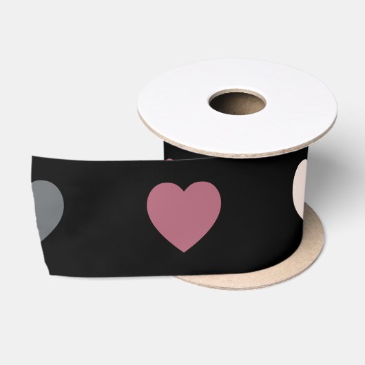 Herzen Muster 30 Satinband (Spule)