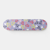 Herzen Muster 31 Skateboard (Horizontal)