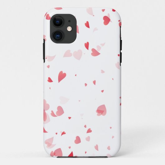 Herzen Muster 33 Case-Mate iPhone Hülle (Rückseite)