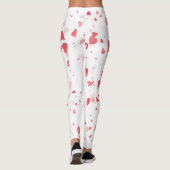 Herzen Muster 33 Leggings (Rückseite)