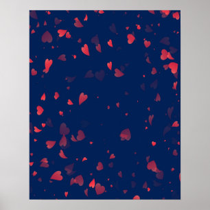 Herzen Muster 40 Poster