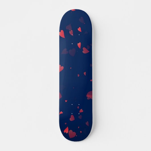 Herzen Muster 40 Skateboard (Vorne)