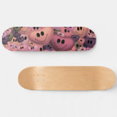 Herzen Muster Ästhetik Skateboard (Horizontal)