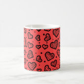 Herzen Muster - Inspiriert vom Valentinstag  Kaffeetasse (Mittel)