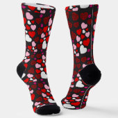 Herzen-Muster Socken (Gewinkelt)