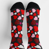 Herzen-Muster Socken (Oben)