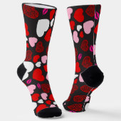 Herzen-Muster Socken (Gewinkelt)