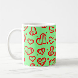 Herzen Muster - Valentinstag inspiriert Kaffeetasse