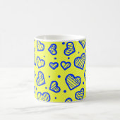 Herzen Muster - Valentinstag inspiriert Kaffeetasse (Mittel)