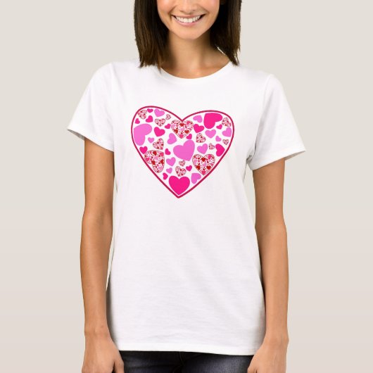 Herzen - Muttertagsgeschenk T-Shirt (Vorderseite)