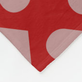 Herzen Nahtloses Muster  Fleecedecke (Ecke)