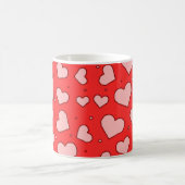 Herzen Nahtloses Muster  Kaffeetasse (Mittel)