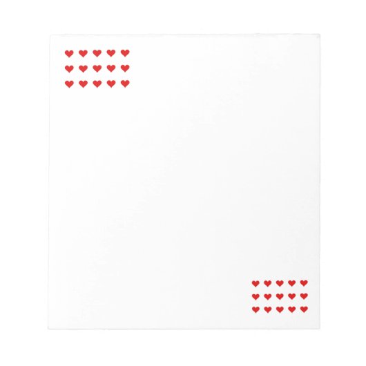 Herzen Notizblock (Vorderseite)